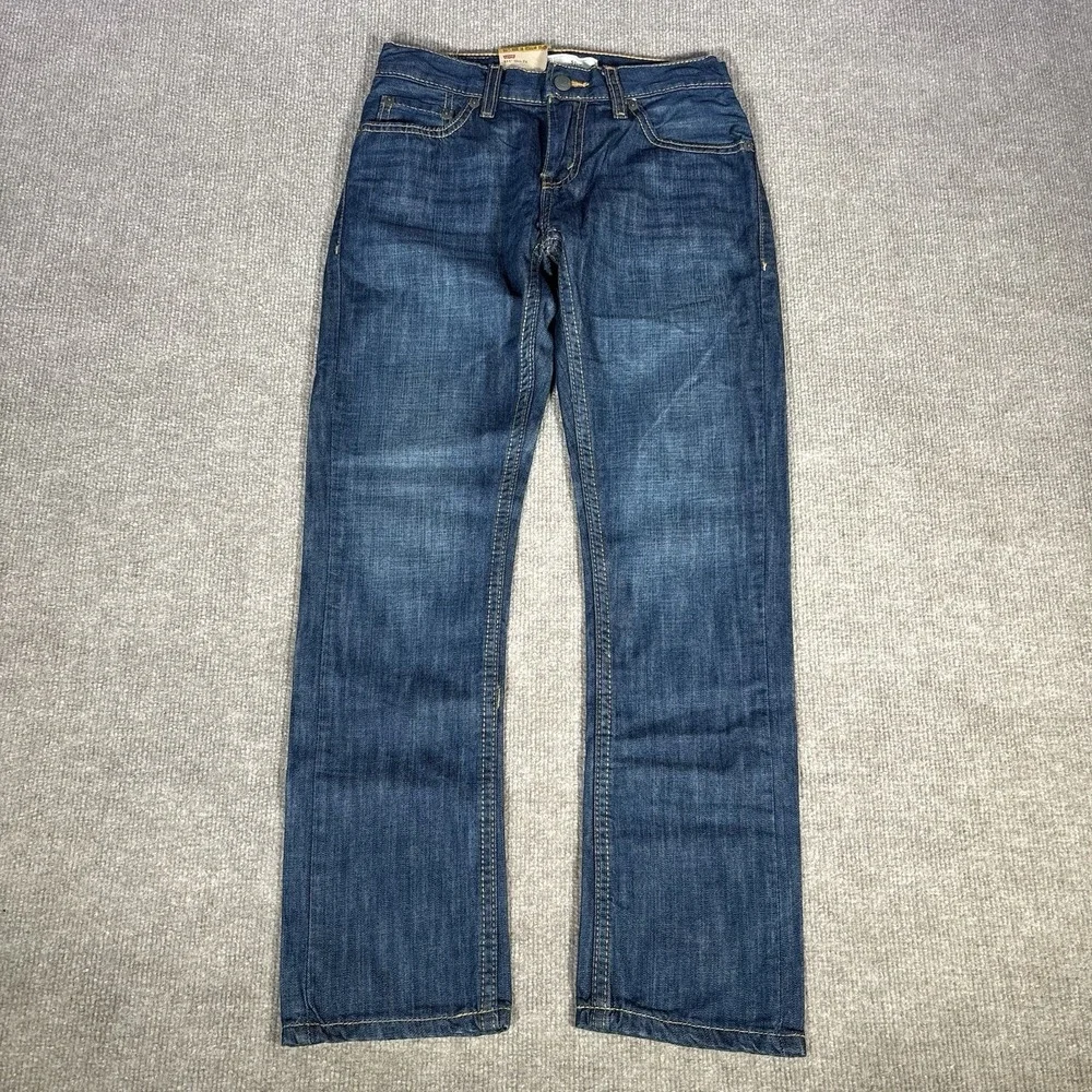 Levis 511 Jeans Youth‎ Boys 10 25x25 Slim Fit Dark Wash Blue Denim Cotton NWT